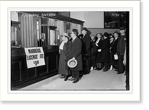Historic Photo Print - Marriage bureau - Historic Wall Art Gift