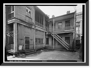Horta-Semmes House & Fence, 802 Government Street, Mobile, Mobile County, AL - 3, Antique Poster