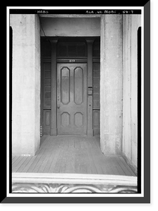 Historic Framed Print, 308-310 Conti Street (Double House), Mobile, Mobile County, AL - 7,  17-7/8" x 21-7/8"