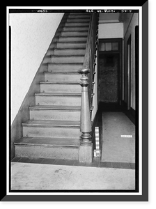 Historic Framed Print, 308-310 Conti Street (Double House), Mobile, Mobile County, AL - 8,  17-7/8" x 21-7/8"