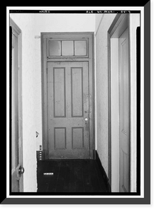 Historic Framed Print, 308-310 Conti Street (Double House), Mobile, Mobile County, AL - 9,  17-7/8" x 21-7/8"