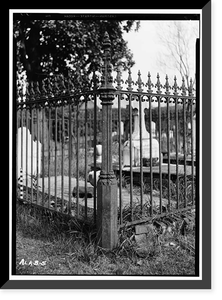 Church Street Cemetery, Church & Bayou Streets, Mobile, Mobile County, AL - 6, Historic Print