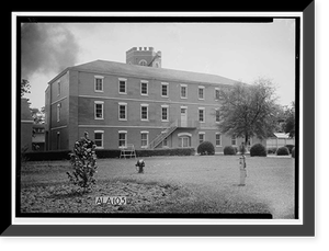 Historic Framed Print, Mount Vernon Arsenal, Old Barracks Building, Old Saint Stephens Road (County Road 96), Mount Vernon, Mobile County, AL - 5,  17-7/8" x 21-7/8"