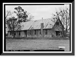 Indian Schoolhouse, County Road 96 (Old Saint Stephens Road), Mount Vernon, Mobile County, AL - 2, Vintage Print