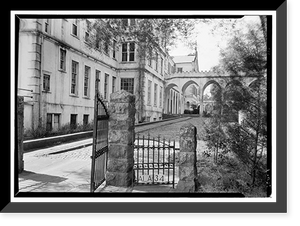 Spring Hill College, Main Building, Old Shell Road, Spring Hill, Mobile County, AL - 9, Antique Print