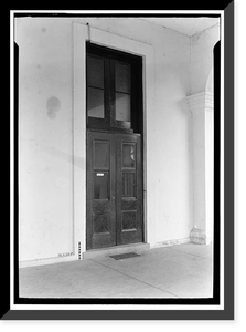 Historic Framed Print, Spring Hill College, Main Building, Old Shell Road, Spring Hill, Mobile County, AL - 25,  17-7/8" x 21-7/8"