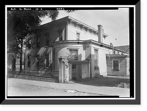 Harris-Smith House, Church & Catoma Streets, Montgomery, Montgomery County, AL - 2, Vintage Print
