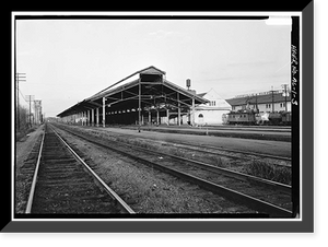 Louisville & Nashville Railroad, Union Station Train Shed, Water Street, opposite Lee Street, Montgomery, Montgomery County, AL - 3, Historic Print