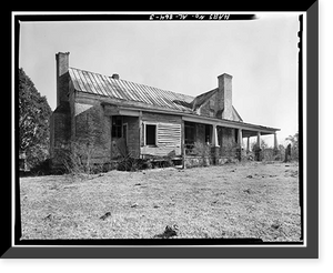 Rather-Rice-Gilchrist House, Bluff City Road vicinity, Somerville, Morgan County, AL - 3, Vintage Wall Art
