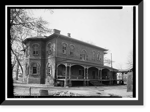 Historic Framed Print, Kenworthy Hall, State Highway 14 (Greensboro Road), Marion, Perry County, AL - 4,  17-7/8" x 21-7/8"