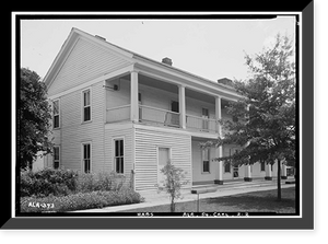 Historic Framed Print, Phoenix Hotel, Phoenix Street, Carrollton, Pickens County, AL - 2,  17-7/8" x 21-7/8"
