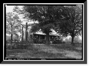 Patton-Scales House, State Route 28, Brewersville, Sumter County, AL, Vintage Print