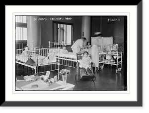 Historic Framed Print, St. Luke's .  Children's Ward,  17-7/8" x 21-7/8"