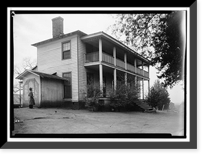 Historic Framed Print, King Plantation, Frank Street, Talladega, Talladega County, AL - 5,  17-7/8" x 21-7/8"