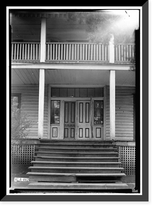 Historic Framed Print, King Plantation, Frank Street, Talladega, Talladega County, AL - 6,  17-7/8" x 21-7/8"