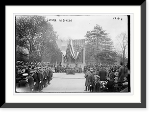 Historic Framed Print, Joffre in Brooklyn - 2,  17-7/8" x 21-7/8"