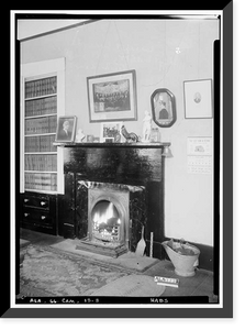 Historic Framed Print, Law Office, Planters & Water Streets, Camden, Wilcox County, AL - 3,  17-7/8" x 21-7/8"