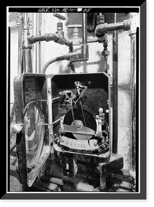 Hot Springs National Park, Bathhouse Row, Superior Bathhouse: Mechanical & Piping Systems, State Highway 7, 1 mile north of U.S. Highway 70, Hot Springs, Garland County, AR - 5 Vintage Wall Art Pri