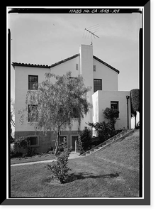 U.S. Naval Hospital, Surgeon's Quarters, Park Boulevard, Balboa Park, San Diego, San Diego County, CA - 4, Antique Print