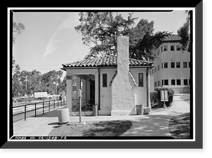 U.S. Naval Hospital, Gate House, Park Boulevard, Balboa Park, San Diego, San Diego County, CA - 2 Classic, Historic Print