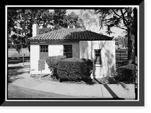 U.S. Naval Hospital, Gate House, Park Boulevard, Balboa Park, San Diego, San Diego County, CA - 3, Antique Print