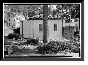 U.S. Naval Hospital, Gate House, Park Boulevard, Balboa Park, San Diego, San Diego County, CA - 4, Historic Print