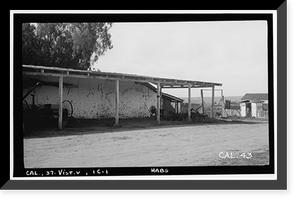 Casa de Rancho Guajome, San Luis Rey, San Diego County, CA - 13, Historic Print