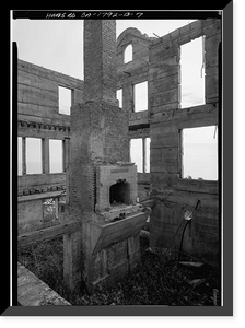 Historic Framed Print, Alcatraz, Warden's House, Alcatraz Island, San Francisco Bay, San Francisco, San Francisco County, CA - 7,  17-7/8" x 21-7/8"