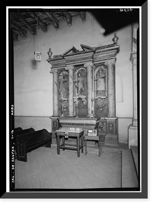 Historic Framed Print, Mission San Francisco de Asis, Mission & Sixteenth Streets, San Francisco, San Francisco County, CA - 25,  17-7/8" x 21-7/8"