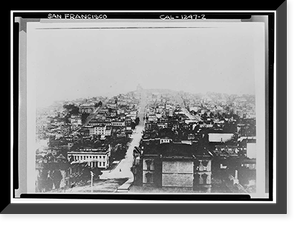 Telegraph Hill, Historic View, San Francisco, San Francisco County, CA - 2, Antique Print