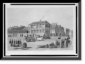 Sansome Street, Historic View, 1850, San Francisco, San Francisco County, CA, Historic Print