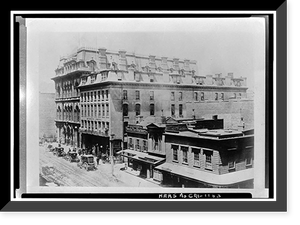 Historic Framed Print, Mercantile Library Building, Historic View, Bush & Sansome Streets, San Francisco, San Francisco County, CA,  17-7/8" x 21-7/8"