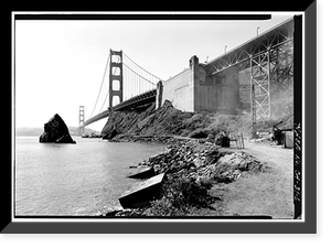 Golden Gate Bridge, Spanning mouth of San Francisco Bay, San Francisco, San Francisco County, CA - 6, Historic Reproduction