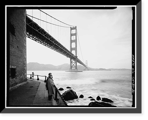 Golden Gate Bridge, Spanning mouth of San Francisco Bay, San Francisco, San Francisco County, CA - 20, Antique Print