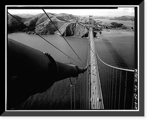 Golden Gate Bridge, Spanning mouth of San Francisco Bay, San Francisco, San Francisco County, CA - 29, Vintage Print