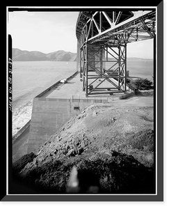 Golden Gate Bridge, Spanning mouth of San Francisco Bay, San Francisco, San Francisco County, CA - 39, Vintage Poster