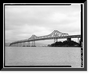 San Francisco Oakland Bay Bridge, Spanning San Francisco Bay, San Francisco, San Francisco County, CA - 8, Historic Print
