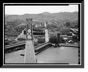 San Francisco Oakland Bay Bridge, Spanning San Francisco Bay, San Francisco, San Francisco County, CA - 11, Vintage Poster