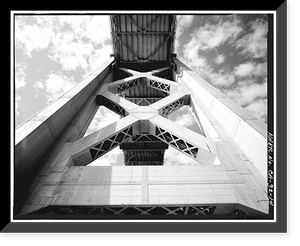 Historic Framed Print, San Francisco Oakland Bay Bridge, Spanning San Francisco Bay, San Francisco, San Francisco County, CA - 14,  17-7/8" x 21-7/8"