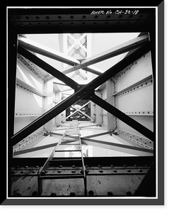 Historic Framed Print, San Francisco Oakland Bay Bridge, Spanning San Francisco Bay, San Francisco, San Francisco County, CA - 18,  17-7/8" x 21-7/8"