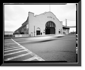 Pier 16 & Bulkhead Building, Howard Street, San Francisco, San Francisco County, CA - 3, Vintage Poster