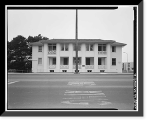Letterman General Hospital, Nurses' Quarters, Girard Road & Lincoln Boulevard, Presidio of San F, San Francisco, San Francisco County, CA - 2, Vintage Poster