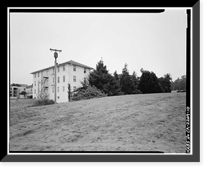 Letterman General Hospital, Nurses' Quarters, Girard Road & Lincoln Boulevard, Presidio of San F, San Francisco, San Francisco County, CA - 10, Vintage Poster