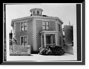 McElroy Octagon House, 2645 Gough Street (moved), San Francisco, San Francisco County, CA - 4, Vintage Poster