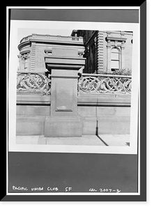 James Clair Flood Mansion, 1000 California Street, San Francisco, San Francisco County, CA - 3, Vintage Print