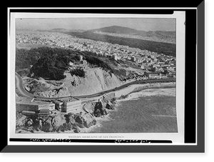 Historic Framed Print, Adolph Sutro House, Point Lobos & Forty-Eighth Avenue, San Francisco, San Francisco County, CA,  17-7/8" x 21-7/8"