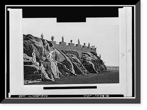 Historic Framed Print, Adolph Sutro House, Point Lobos & Forty-Eighth Avenue, San Francisco, San Francisco County, CA - 8,  17-7/8" x 21-7/8"