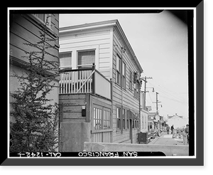 Edwin Booth House, 35 Calhoun Street, San Francisco, San Francisco County, CA, Antique Print
