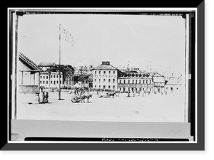 Historic Framed Print, Portmouth Square, Historic View, San Francisco, San Francisco County, CA - 2,  17-7/8" x 21-7/8"