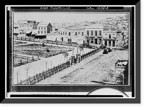 Historic Framed Print, Portmouth Square, Historic View, San Francisco, San Francisco County, CA - 4,  17-7/8" x 21-7/8"